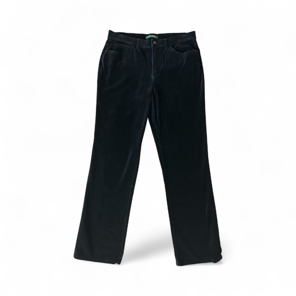 Ralph Lauren velvety black straight leg dress pants women’s size 8​​​